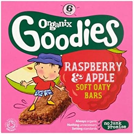 Organix Goodies Organic Raspberry & Apple Soft Oaty Bars 6 X 30G