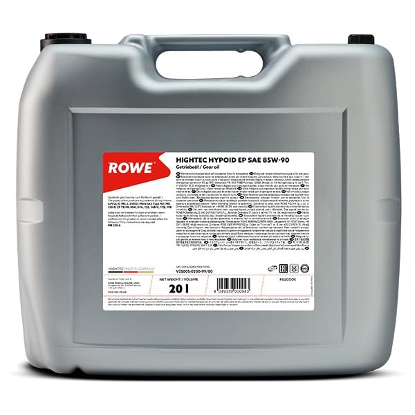 ROWE - 20 Liter HIGHTEC HYPOID EP SAE 85W-90 Getriebeöl - für hoch belastete Achsgetriebe