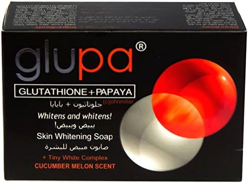 2x GLUPA Skin Whitening Lightening Glutathione Papaya Soap Bar 65g w/ Arbutin