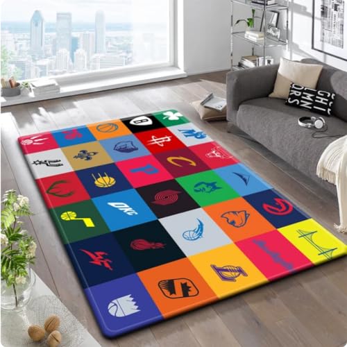 Basketball NBA Teppiche - Trendy Fußmatten für Jungen Schlafzimmer Home Decor Teppiche 160 * 230cm