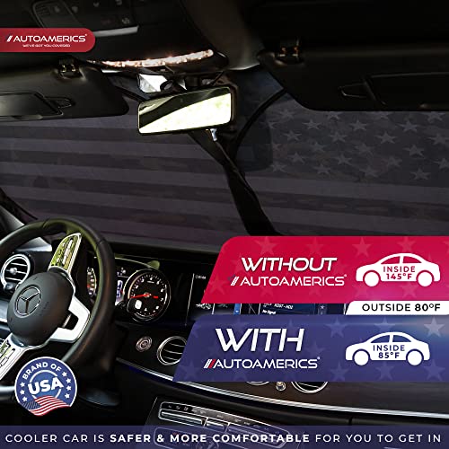 Autoamerics 1-Piece Windshield Sun Shade Erdl Camo American Flag Usa Design - Foldable Car Front Window Sunshade For Most Sedans Suv Truck - Blocks Max Uv Rays And Keeps Your Vehicle Cool - Large #TOP6