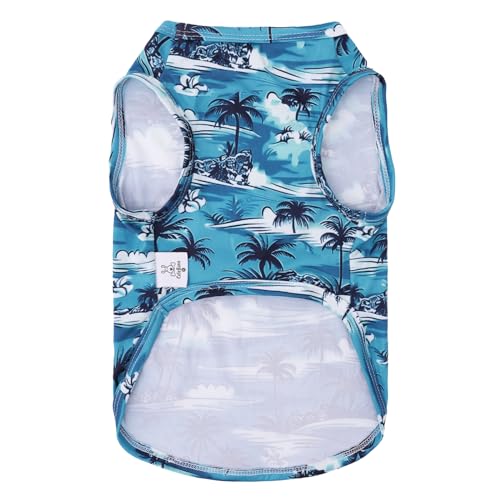 Image of CuteBone Dog Shirts 2-Pack Soft Pet Clothes Breathable Summer Vest for Small Puppy and Stretchy Cat Apparel
