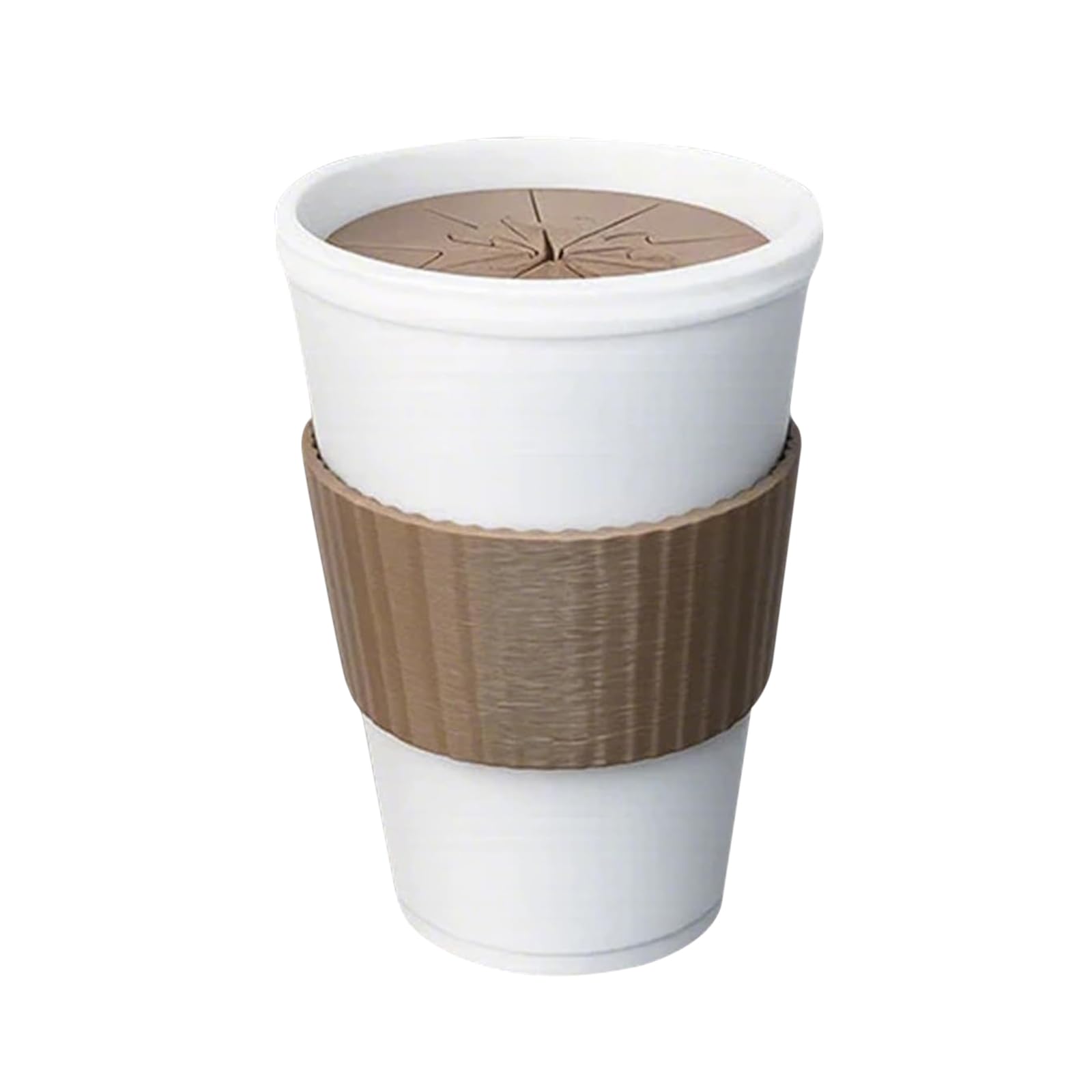 Introti 3D Printed Coffee Spill Fidget Toy Multifunctional Realistic Coffee Cup Sensory Toy Portable Decompression Toys Funny Desktop Ornament for Office Home