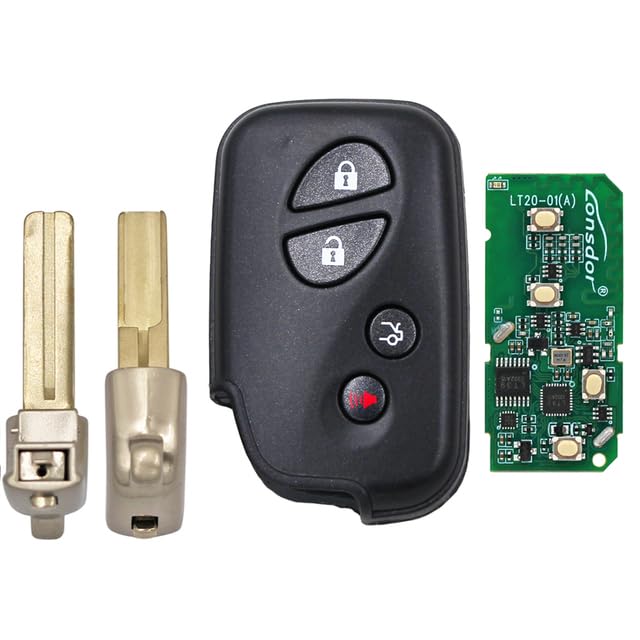 Auto Part - Ecusells 2/3/4 Buttons Smart Keyless Go Remote Key Fob 433Mһz 4D Chip for Lexuss CT200H RX350 RX450H RX270 B74EA F433 B77EA A433 (key with blade 2 ASK 433Mһz)