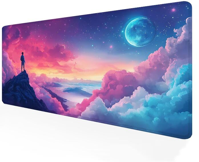 Grand Tapis Souris Nuage pour Accessoire Bureau Travail et Gaming
