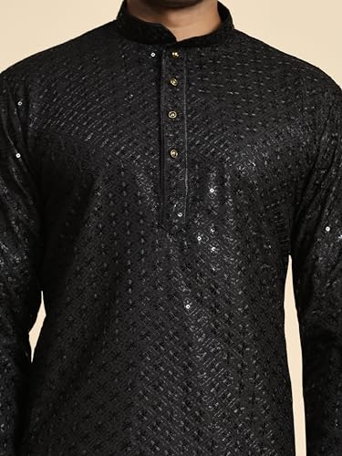 Image of Pro-Ethic Style Developer Mens Indian Traditional Cotton Kurta Sets, Men Kurta Set Indian Wedding Dress (A-117)