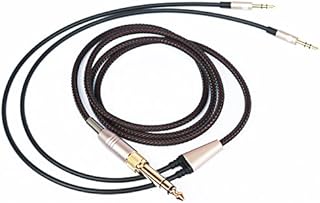 Replacement Cable Compatible with Hifiman Sundara, Arya, Ananda, HE4XX, HE-400i (dual 3.5mm connector Version) Headphones 3.5mm / 6.35mm to Dual 3.5mm connector Jack Male Cord 2m/6.6ft