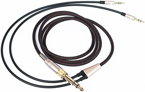 Replacement Audio Upgrade Cable Compatible with Hifiman Sundara, Ananda, Arya, HE400SE, Edition XS, HE4XX Headphones 3.5mm/6.35mm to Dual 3.5mm end 1.2m/4ft