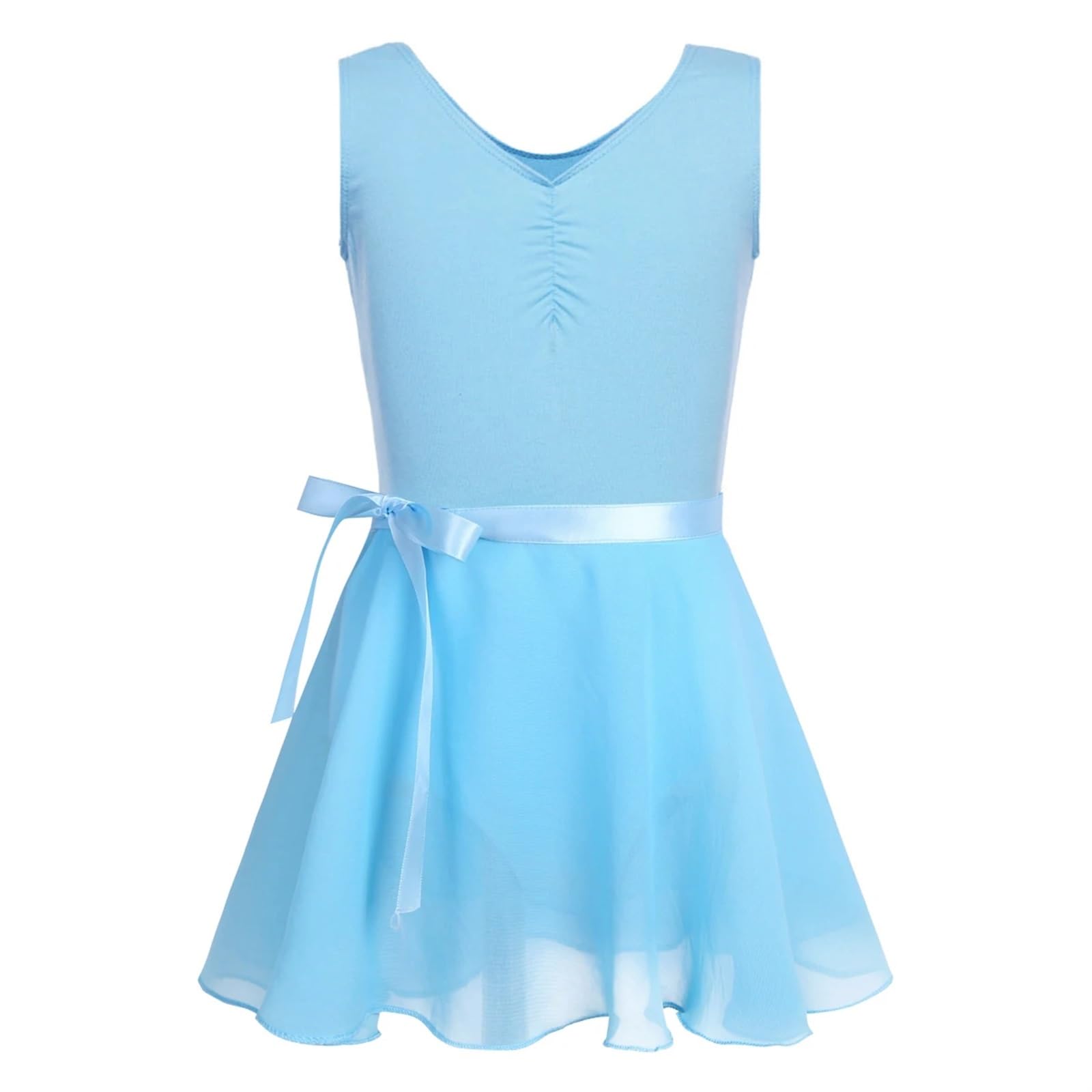 Mädchen Ballettanzug Ballettanzug Ballettanzug Ballettröckchen Ballettanzug ... für Tänzerinnen(Sky Blue,3XL)