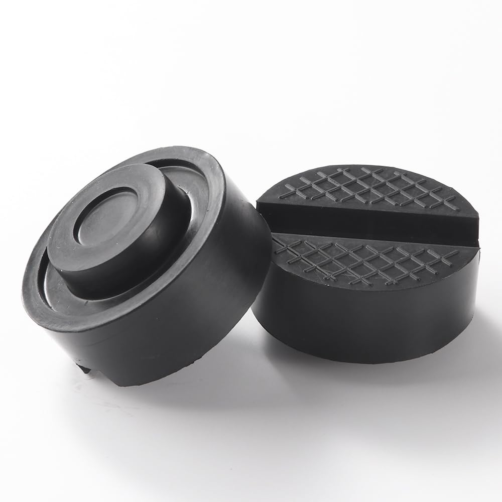 YIXISI 2 PCS Rubber Jack Pad Adapter for for Jack Stand, Universal Rubber Slotted Frame Rail Pinch Weld Protector — view 15