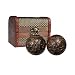 iLOVEPandas Natural Agarwood Massage Balls Chinese Acupoint Ball Hand Exercise Baoding Balls (Style 2)