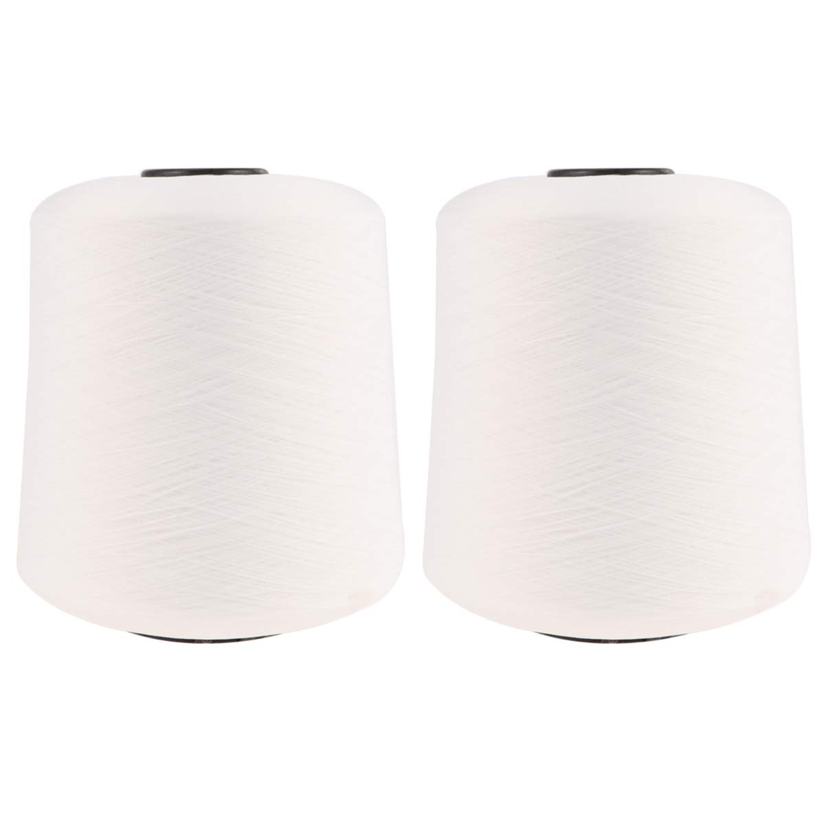 PRETYZOOM Hilo de Coser Blanco 150d Máquina, 2 Rollos Resistentes y Flexibles para Uso en Hogar y Confección de Ropa