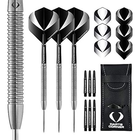 DESIGNA DARTS Corner Gallant Steel Tip Dart Set | Ringed Grip 90% Tungsten Barrel | M3, Standard, 23g (D0693) Cover