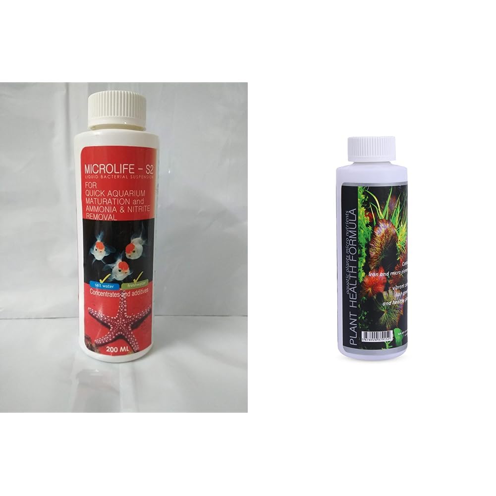 Aquatic Remedies Micro Life S2 Beneficial Bacteria for Fresh and Marine Aquarium, 200 ml, (Model: Micro Life S2 200ML), White & Aquatic Remedies Plant Health Formula, 220 ml, White (B0CDDQ6YLB) Amazon Price History, Amazon Price Tracker