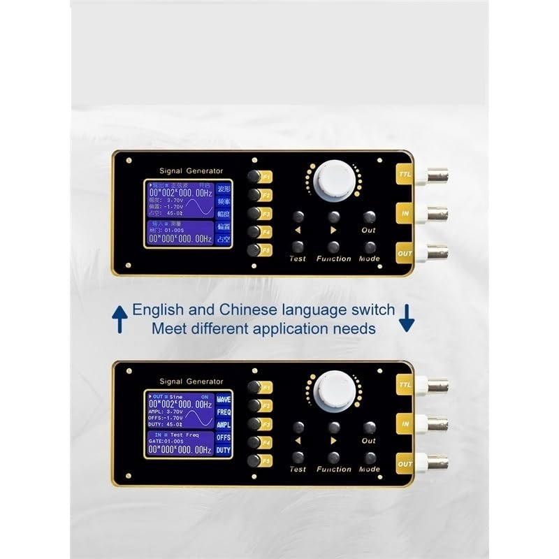 Generador de forma de onda arbitraria con función 7 en 1, onda sinusoidal de 1MHz 10Vpp con LCD TFT de 2,4 pulgadas for pruebas de laboratorio