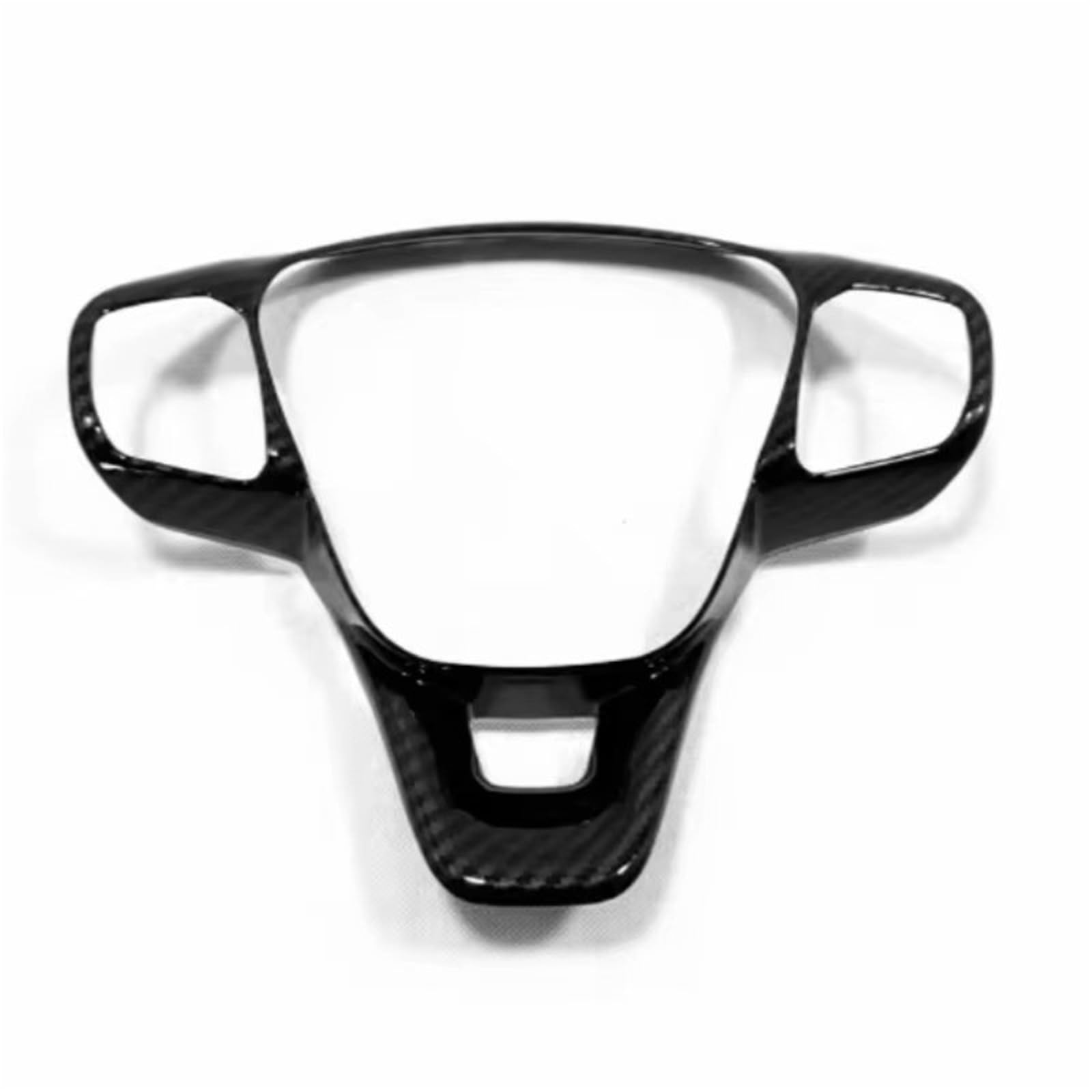 Trim Sticker Accessories Matte Steering Wheel Trim Control Button Frame Cover for Kuga for Escape MK3 2020 2021 2022 2023 Car Interior Decoration(ABS Carbon Fiber)