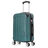 Maleta Cabina ABS 55x40x20cm (40L) - Trolley pequeña Equipaje de Mano - Verde Verde Cabina|55cm|40L