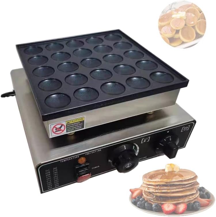 25 Holes Muffin Machine Electric Dutch Pancake Waffle Machine