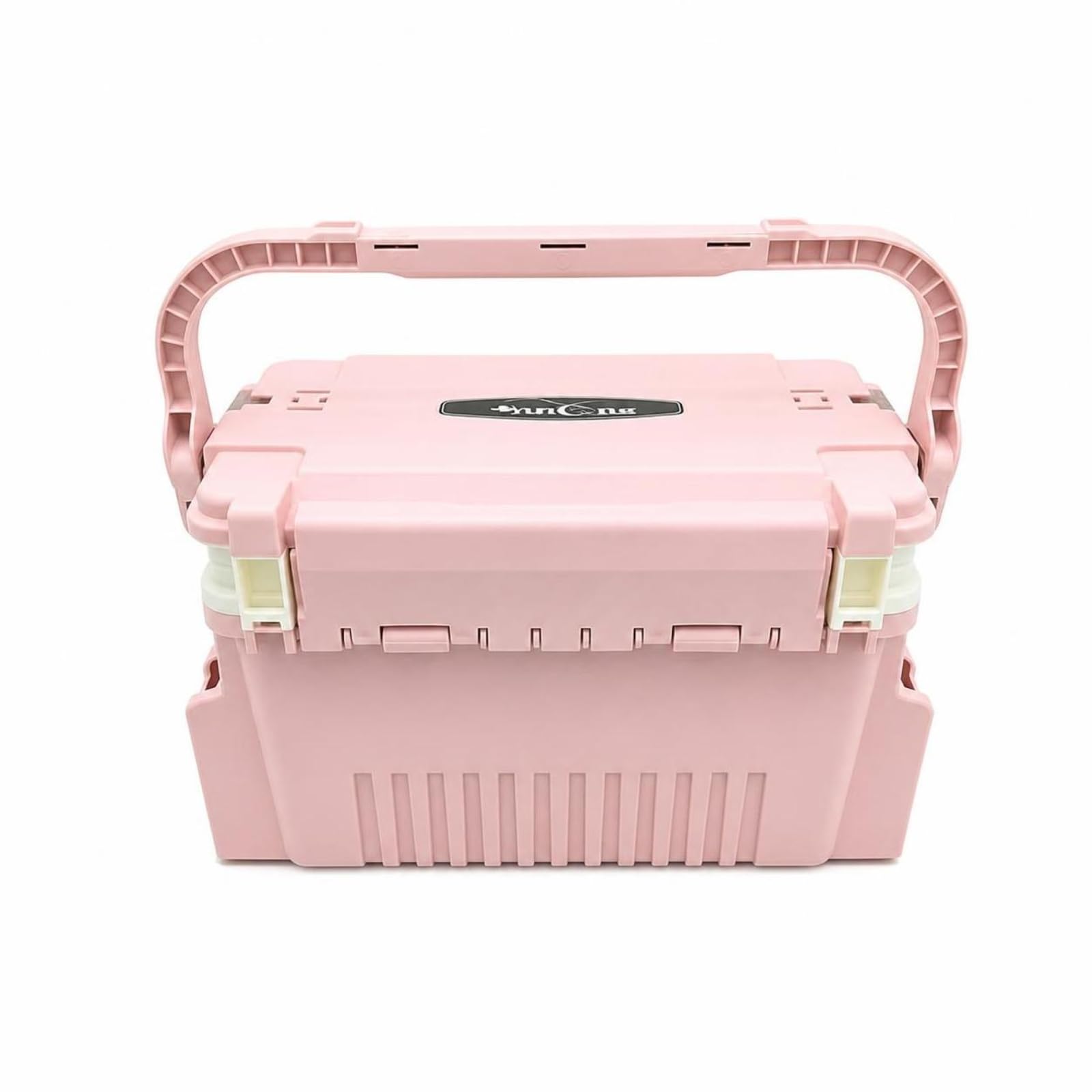 Angelkoffer Gerätekasten Köderbox mit Organisiertem Innenraum Deckelfächern Seitenteilen Schnappverschluss Tragegriff, Color to 8, Groß