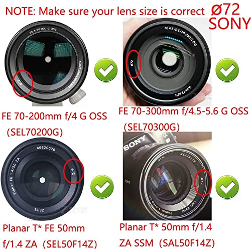 MOSTOS ; Brings Superior® || Ø mm Lens Cap for Sony Camera Lenses (72mm UV Filter)