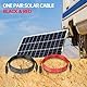 Maoligo 4mm² Solarkabel 1/2/3/5/10M Paar, H1Z2Z2-K Solar Verlängerungkabel mit Solarstecker,1000V, 30A, Werkzeugloses Lösen, Rot&Schwarz (4mm²3M)