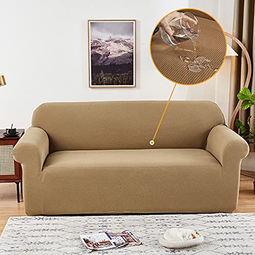 Housse de canapé extensible 4 places imperméable pour protéger des taches