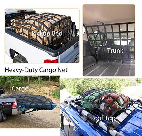 Norhogo Trailers Net, Heavy Duty Bungee Cargo Net, Cargo Net For Pickup
