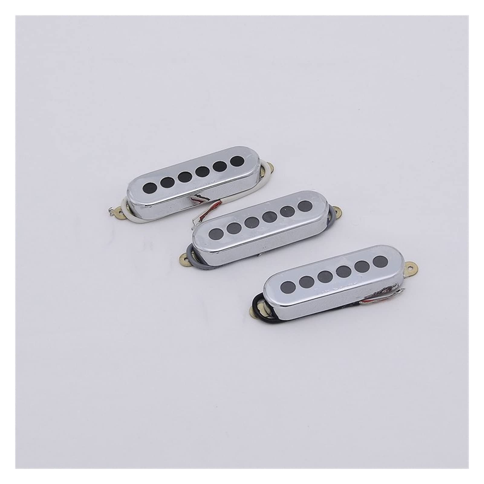 Humbuckers 1 Set Single Alnico Pickups para Guitarra Eléctrica (Color : Chrome)
