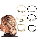 6PCS Bracelet Hair Ties, Hair Ties for Women Girls, Elastic Hair Ties Ponytail Holder, Looks Awesome