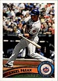 2011 Topps #207 Angel Pagan New York Mets MLB Baseball Card NM-MT