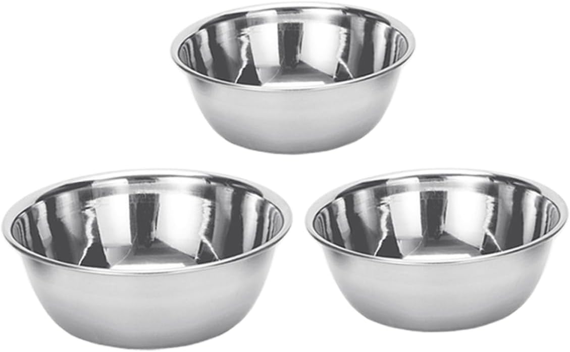3pcs Stainless Steel Medicine Treatment Bowl Iodine Bowl Salons Labs Home