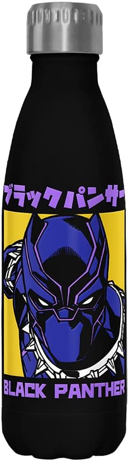 Marvel Classic BLACK PANTHER KANJI 17 oz Stainless Steel Bottle