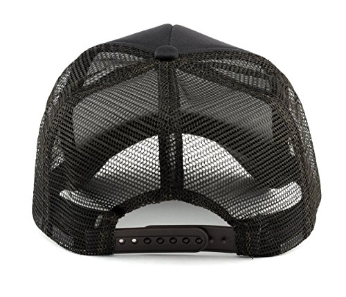 Image of NYFASHION101 Plain Mesh Trucker Hat - Breathable 6-Panel Daily Snapback Cap, Customizable Ideal for DIY Embroidery & Patches