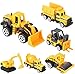 YOUTHINK 6 Unids/Set 1:64 Escala Aleación y Plástico Ingeniería Coche Camión Juguete Mini Vehículo Modelo Regalo para Niños para Que Los Niños Entiendan el Conocimiento del Vehículo
