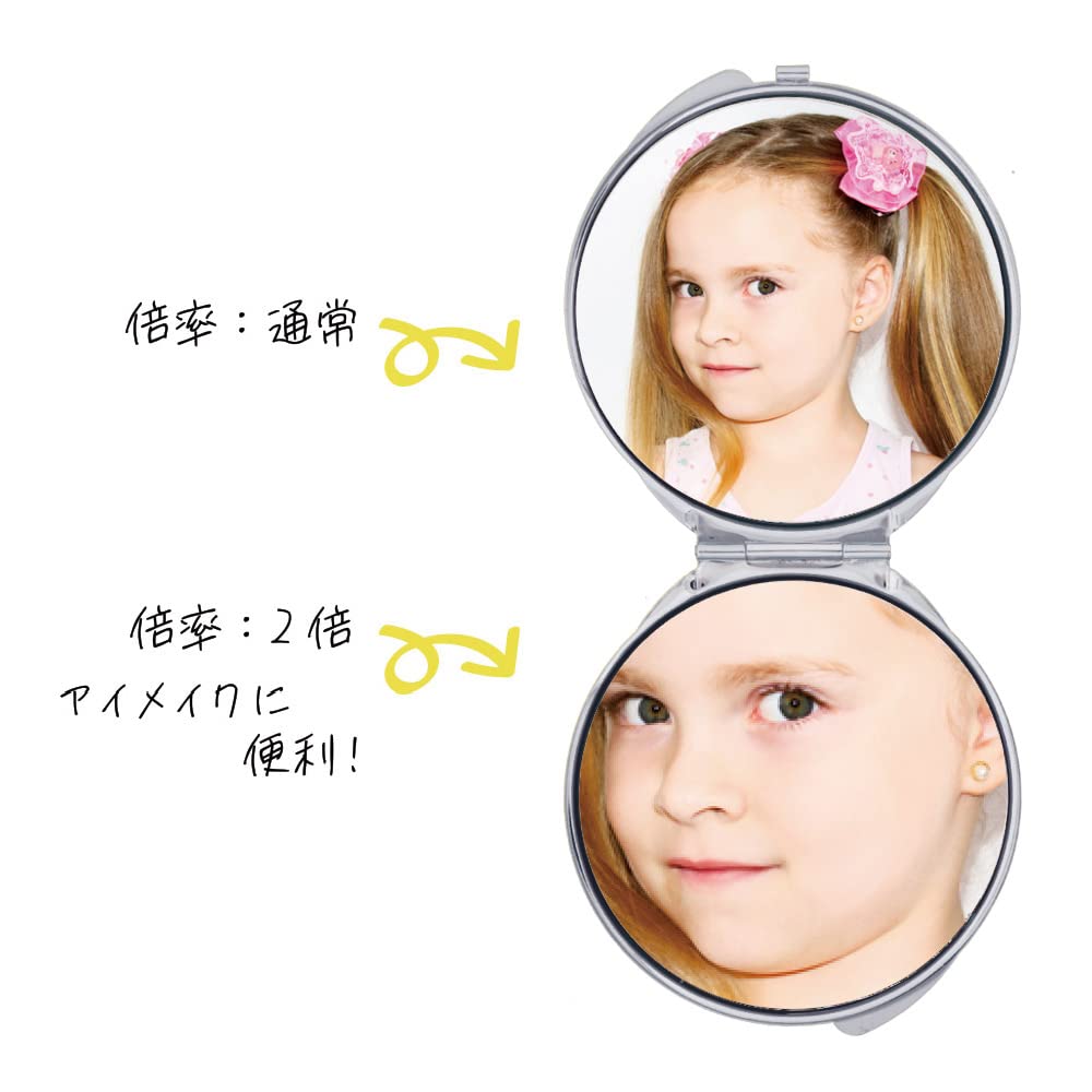 Amazon.co.jp: コンパクトミラー 両面鏡 丸型 100個セット シルバー