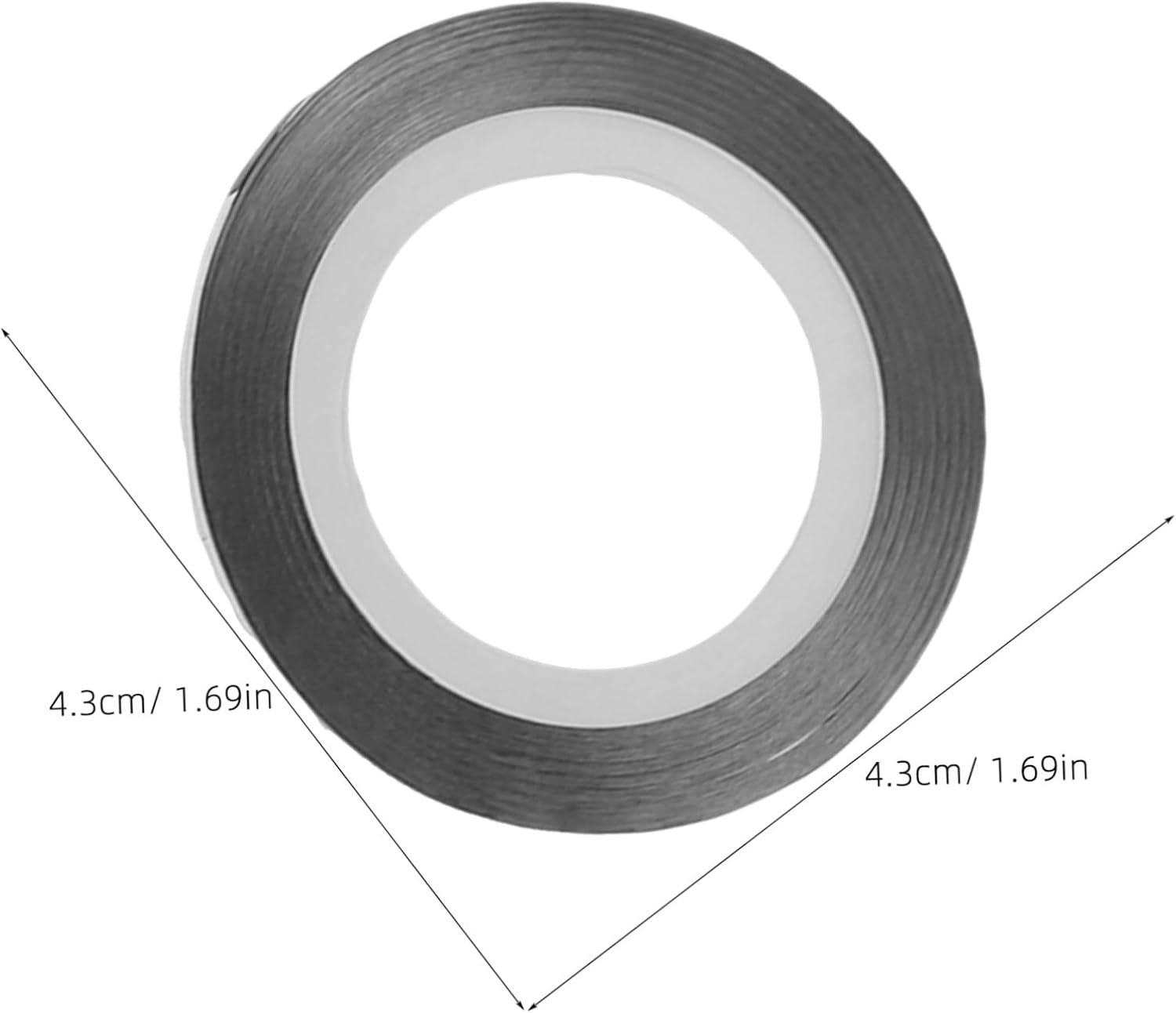 20pcs Silver Nail Art Striping Tape with 2mm Straight Lines