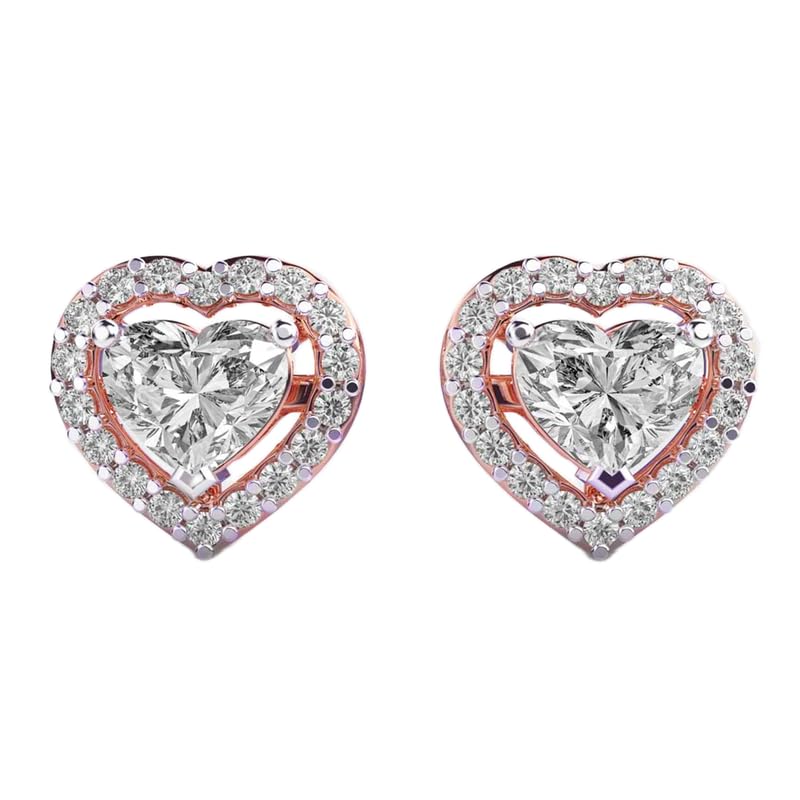 Clous d'oreilles cœur argent anti-irritation pour peaux sensibles