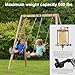 Yyiwhmy Heavy Duty Swing Hangers Swing Set Accessories for Wooden Sets Snap Hooks Hardware Swing Set Attachments Porch Playground Indoor/Outdoor 660LB Capacity (2 Pcs)