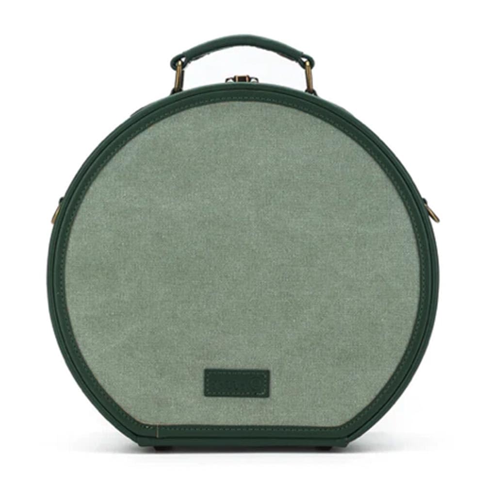 Della Q Maker's Hat Box - Hard Shell Exterior, for Knitting or Crocheting Projects, Sage - 1 Piece
