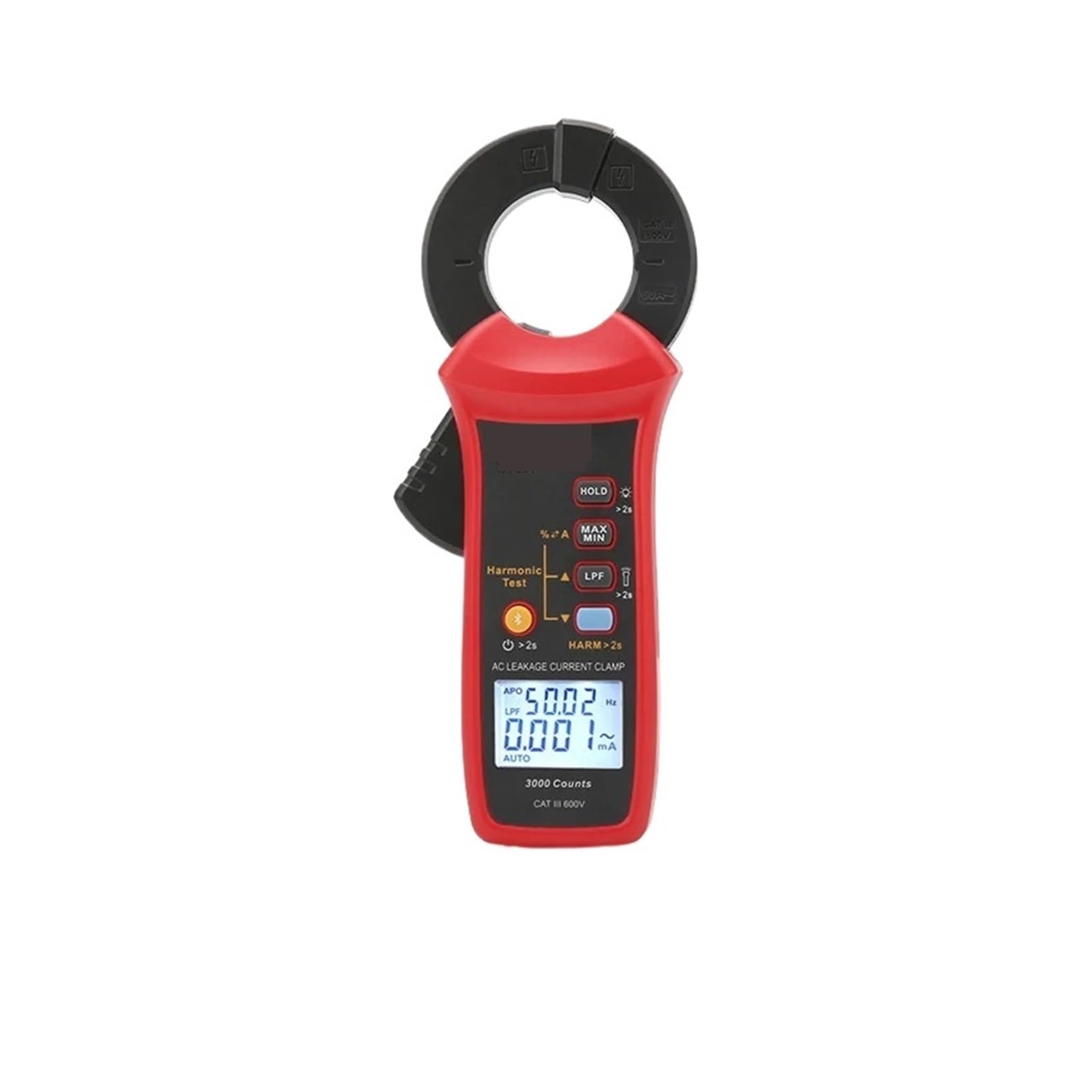 Gqnblvhzupdm One Color Digital Clamp Meter For Leakage Current 60A True Rms Peak Hold Bluetooth Data Transfer​ Lpf Measure Harmonic Test,High Accuracy