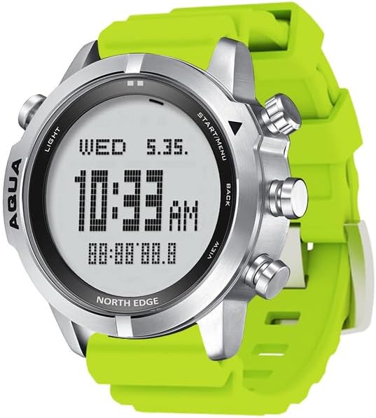 GenericWATCHs-AE - EDGEs Men Professional Diving Computer Digital Watch Free/Scuba Diving 50m Watches Altimeter Barometer Compass Clock