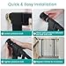 Mumeasy 4 Pack Baby Gate Wall Protector Extender – Pressure Mounted Child Safety Gate Extension Kit Extends 0.86–4.1 in, Protects Walls & Doorways from Pet & D Gates, Works on Stairs & Door, Black