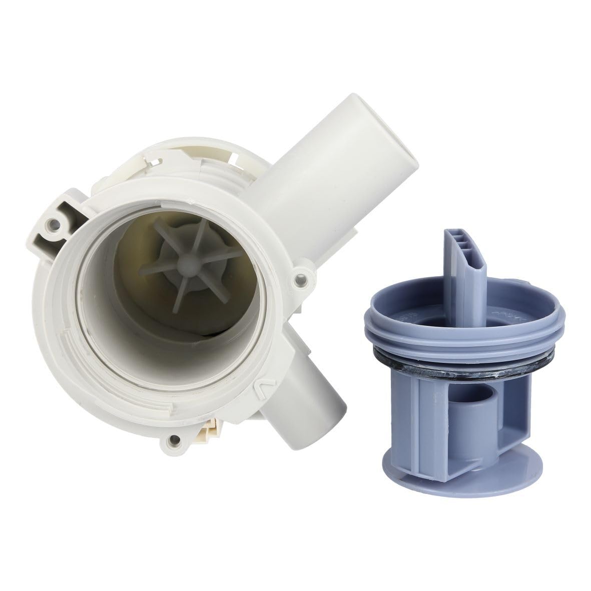 easyPART passend für BOSCH 00146094 Ablaufpumpe HANNING mit Pumpenkopf und | Sieb für Waschmaschine, Laugenpumpe, Abwasserpumpe, Entleerungspumpe, Kompatibel mit Balay, Constructa, Siemens, Neff