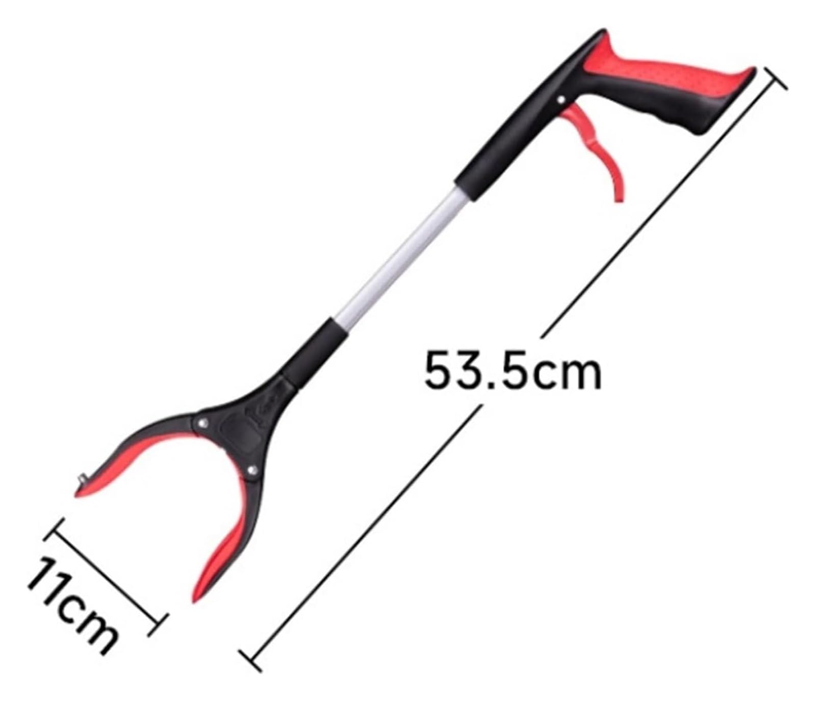 Pinza Telescopica Pieghevole, Strumento di Presa Pratico for afferrare Oggetti di Varie Forme e Raccogliere bastoni(Red)