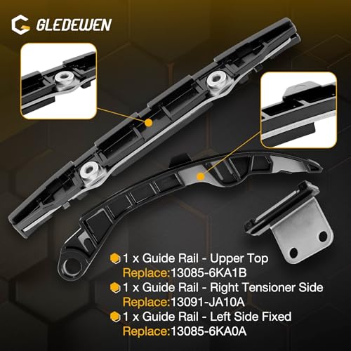 VQ35DD 3.5 Engine Timing Chain Kit, Compatible with 2017-2024 Nissan Pathfinder Infiniti QX60, Replaces 13028-6KA0A 15041-6KA0A, Fits 3.5L V6 Engine by Gledewen - Image 5