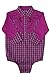Baby Toddler Western Pink Plaid Cowboy Bodysuit Shirt (9-12 Months)