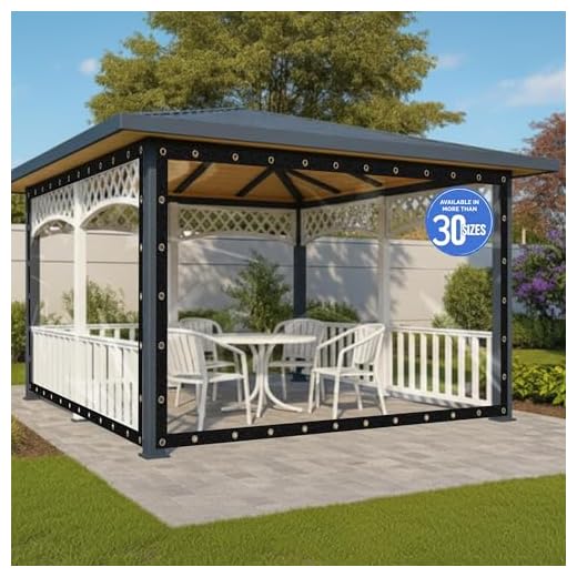 Clear Heavy-Duty Vinyl Tarps for Outdoors