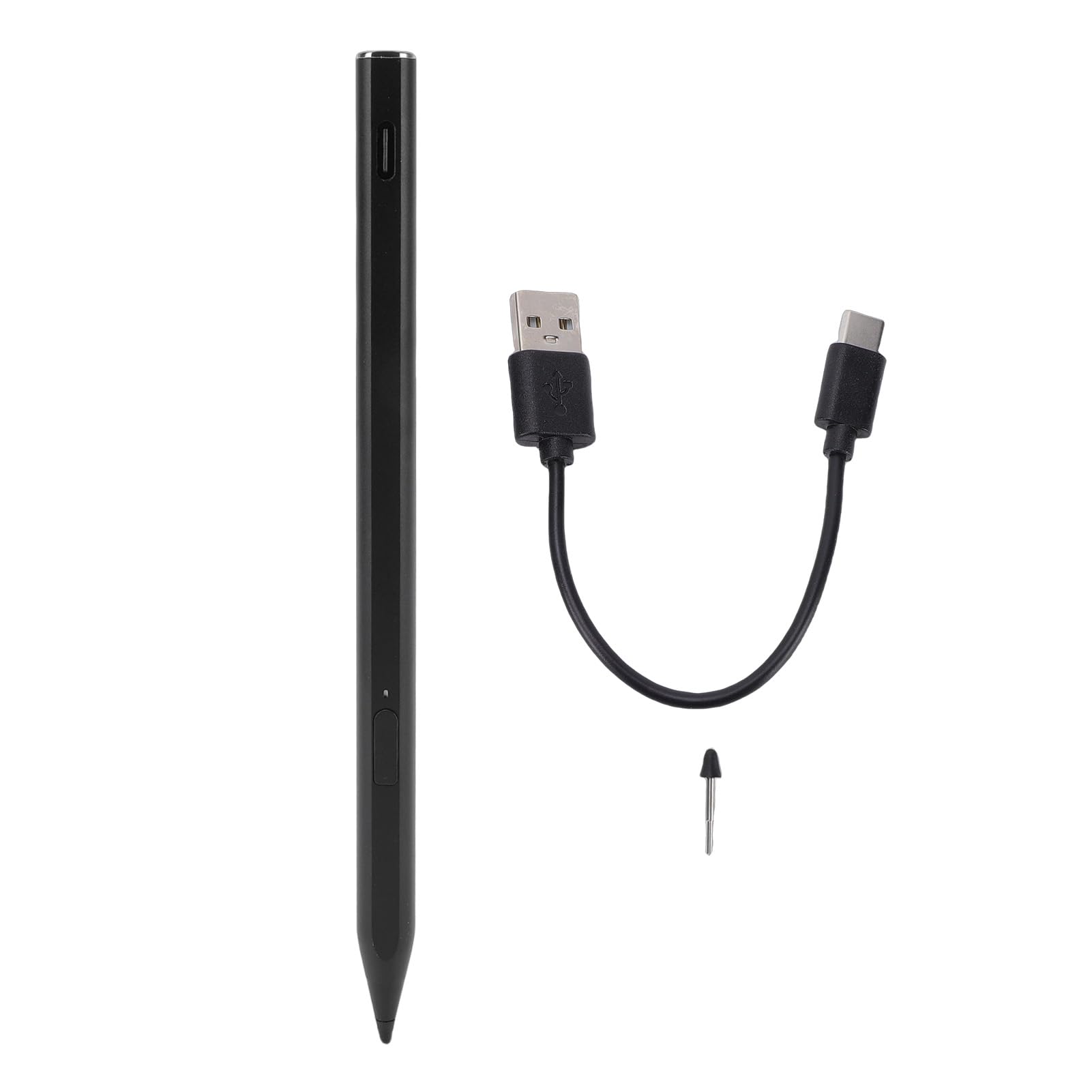 LICAEVEY Penna Stilo Magnetica per Remarkable Paper Pro/Pro Move, 4096 Livelli di Pressione con sensibilità All'inclinazione, Penna Digitale Ricaricabile con Protezione del Palmo per (BLACK)