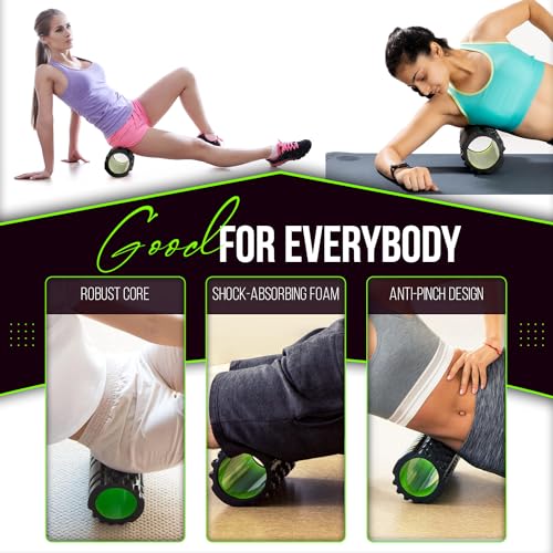 Gelnest Foam Roller – 3 in 1 Foam Roller Set – Deep Tissue Massage Fitness Foam Rollers, Muscle Foam Roller Set,Foam Roller for Legs, Back & Arms (3 in 1 Roller) - Image 5