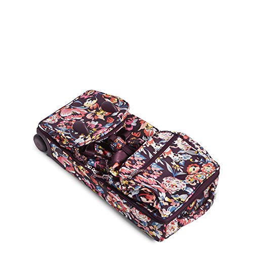 Vera Bradley Women's Duffle Luggage Lighten Up Foldable Duffel Rolling Suitcase, Indiana Blossoms, One Size